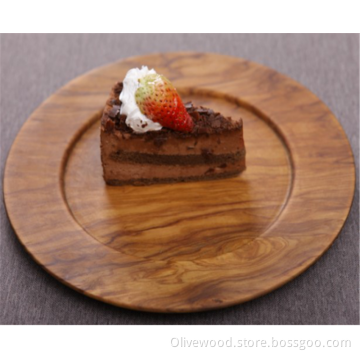 Olive Wood Cheese Plate -Φ22